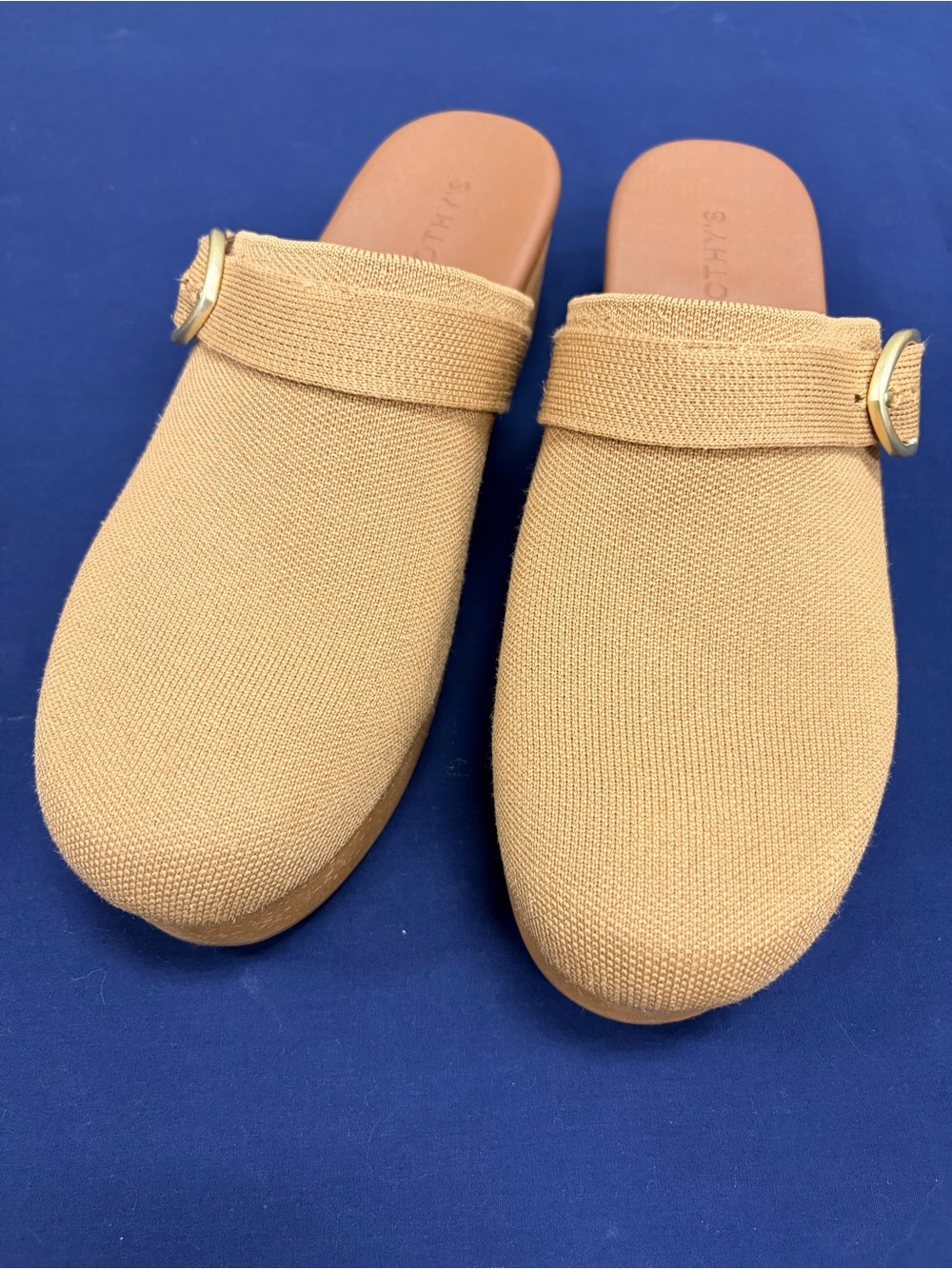 Rothy's The Casual Clog Wheat Raffia-Knit Tan Beige Slip On Size 13 NWOT